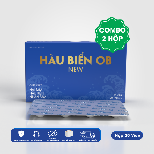 Combo 2 Hộp Tinh Chất Hàu Biển Ob New Tăng Ham Muốn, Cải Thiện Xuất Tin.h Sớm, Tă.ng Chất Lượng, Số Lượng T.inh Trùng, Bổ Sung Hải Sâm Và Nhân Sâm Bồi Bổ Sức Khỏe Và Sinh Lý Nam Giới