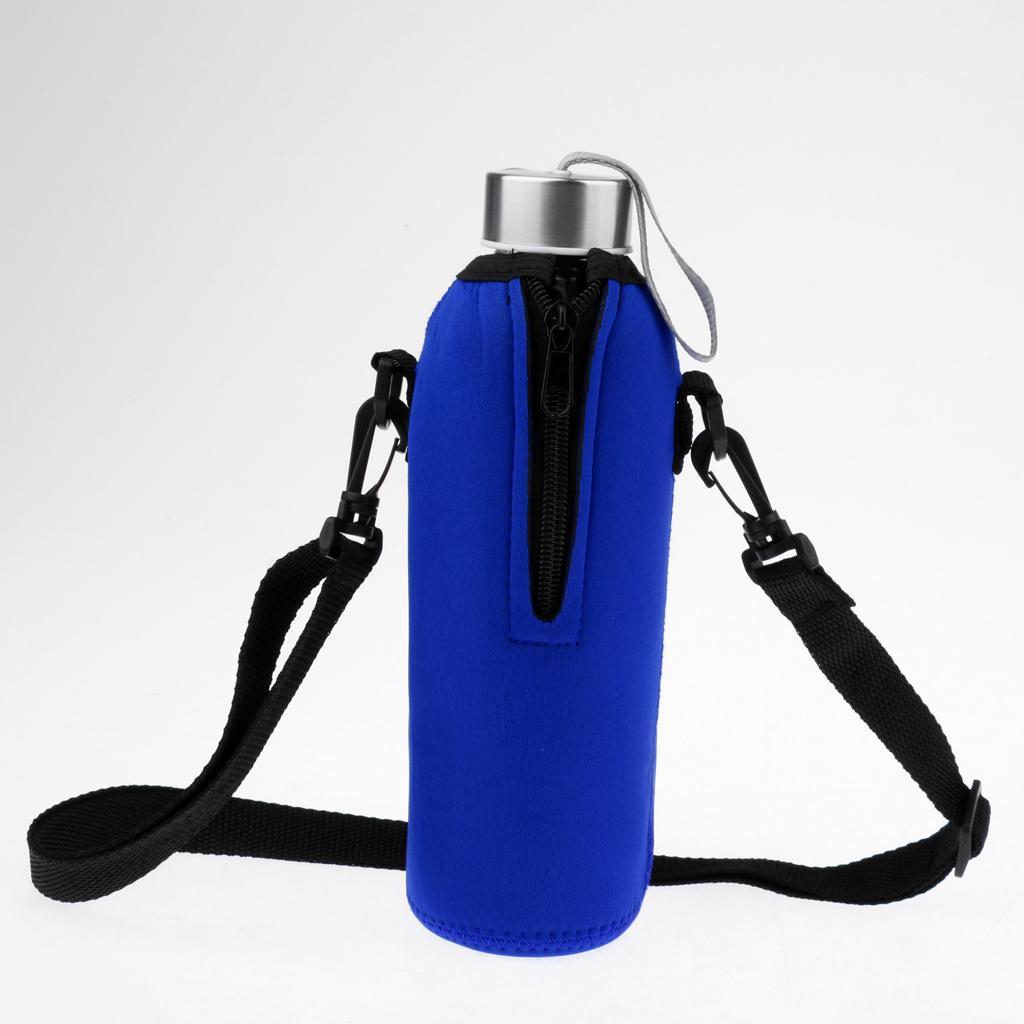 6pcs 750ml Water Bottle Holder Insulated Water Bottle Cover Carrier Bag Pouch with Adjustable Straps for Outdoor Camping Climbing