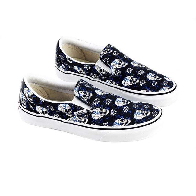 Giày Vans UA Classic Slip-On Flash Skulls - VN0A4U381HJ