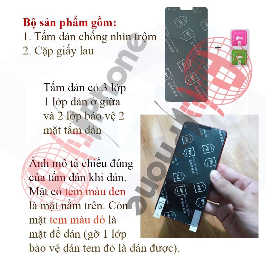 Dán chống nhìn trộm dành cho  Xiaomi Mi Max 2, Mi Max 3- Dán cường lực dẻo nano 9H+