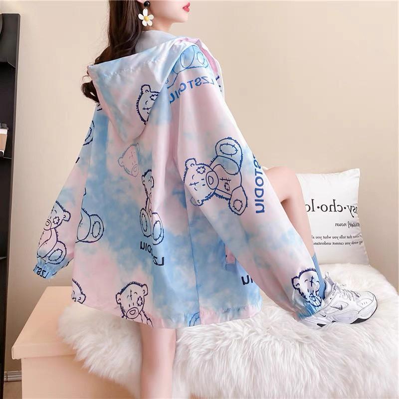 ÁO KHOÁT VẢI DÙ HÌNH GẤU SIÊU NHẸ, PHỐI MÀU BẮT MẮT VÀ CỰC XINH