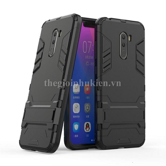 Ốp lưng Xiaomi Pocophone F1 chống sốc Iron man có chân dựng máy