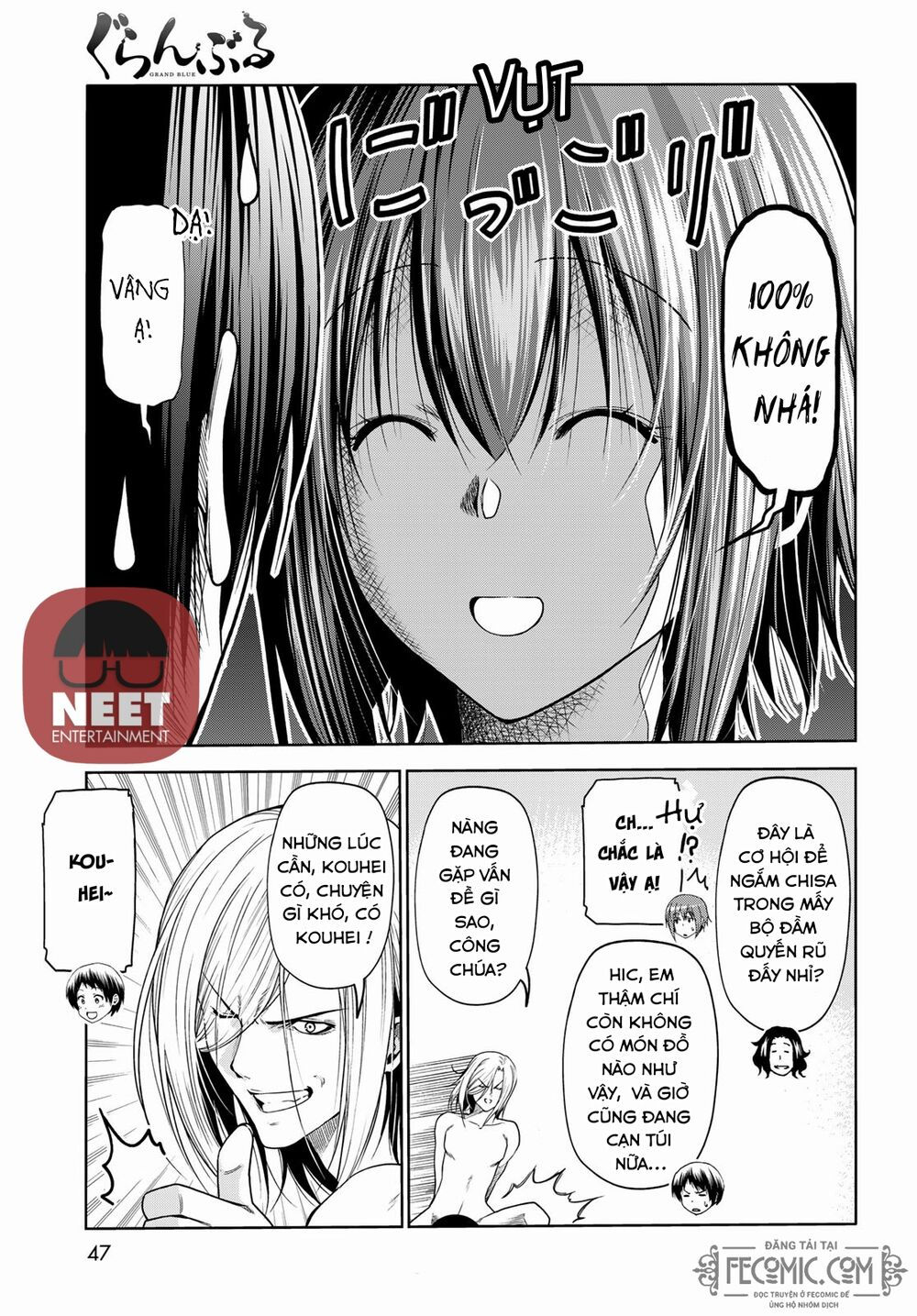 cô gái thích lặn - grand blue chapter 75 13