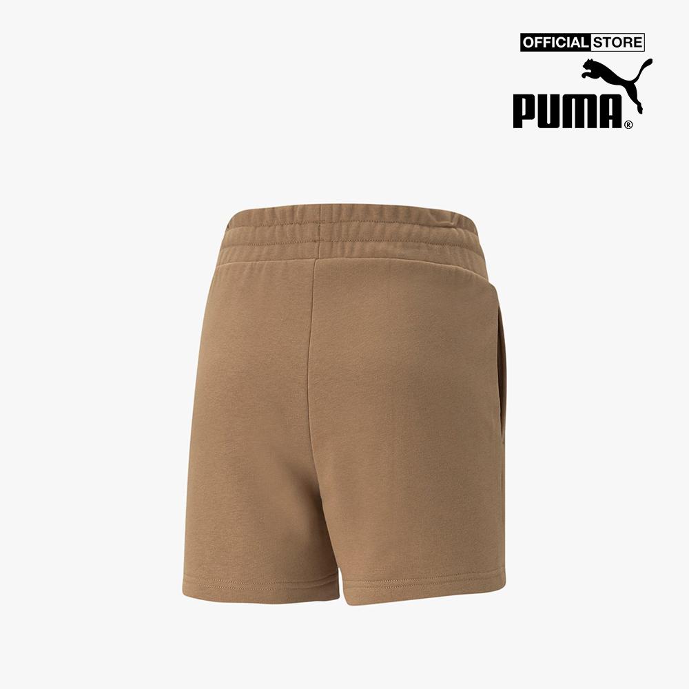 PUMA - Quần shorts tập luyện nữ lưng thun Classics Pintuck538077-0