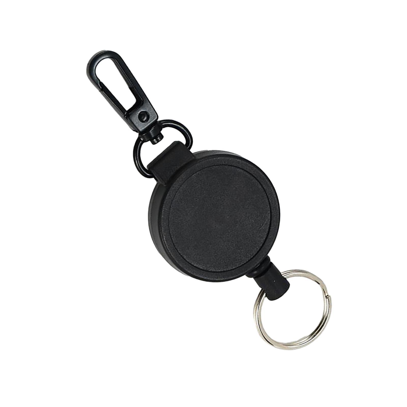 Retractable Keychain Multi Tool Lock Belt Clip Durable Multifunctional Portable Key Rings Key Holder for Offices Fishing