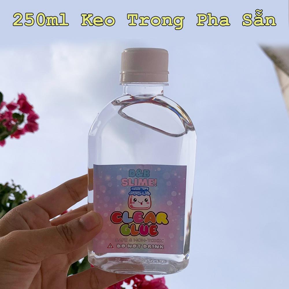 Combo 750ML Keo Trong, Keo Sữa, Dung Dịch Làm Đông (Activator) Nguyên Liệu Làm Slime