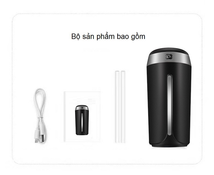 Máy phun sương tạo độ ẩm mini thể tích bình 380mL ( Tặng kèm 01 quả nhựa mini cắm cổng USB ngẫu nhiên )