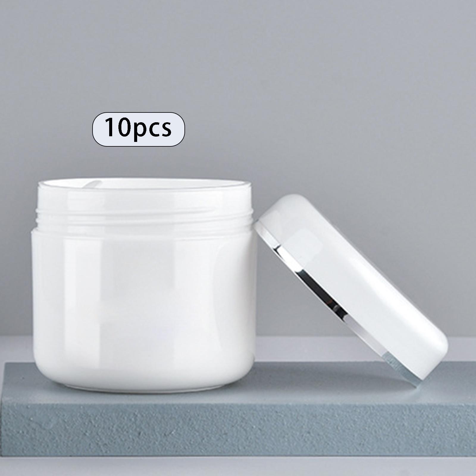 Set of 10 Refillable Jars Empty Cosmetic Containers Bottle