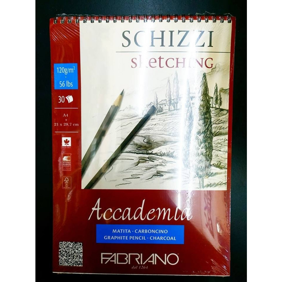 Sổ vẽ Fabriano a4 lò xo 120gsm