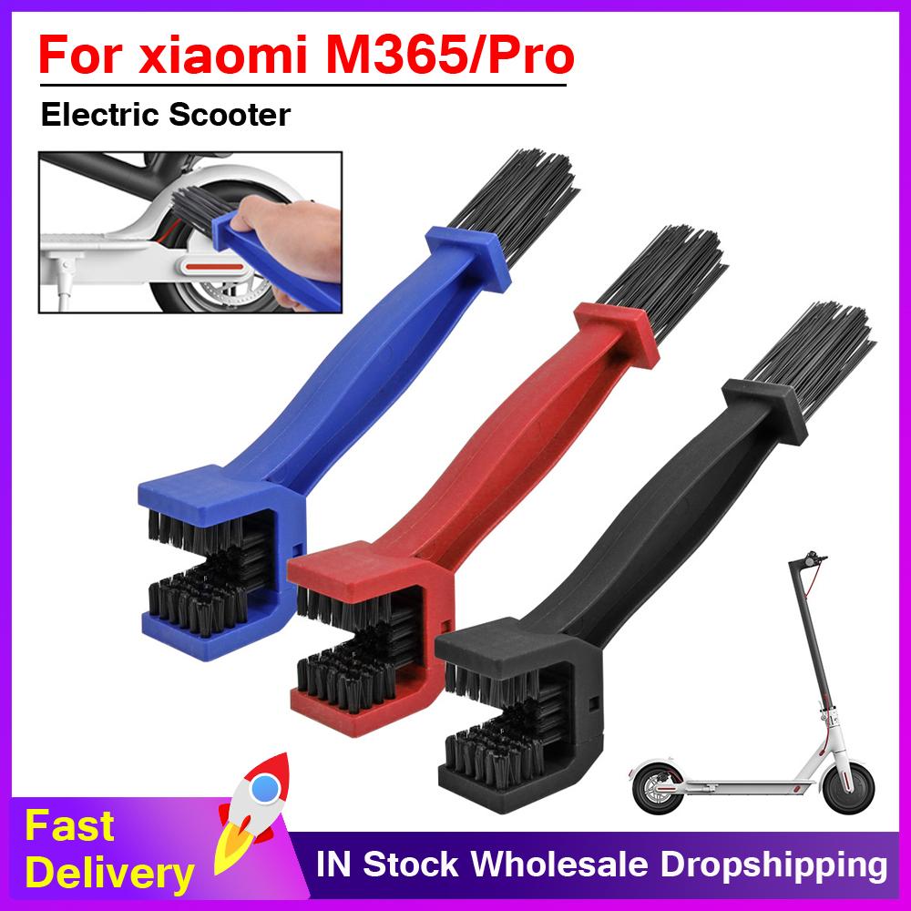 Đa Năng Nhựa Bàn Chải Sạch Gear Grunge Bàn Chải Xe Điện Cho Xiaomi M365 PRO Mi3 Ngoài Trời Bụi Chà Bisiklet Dụng Cụ Color: Black