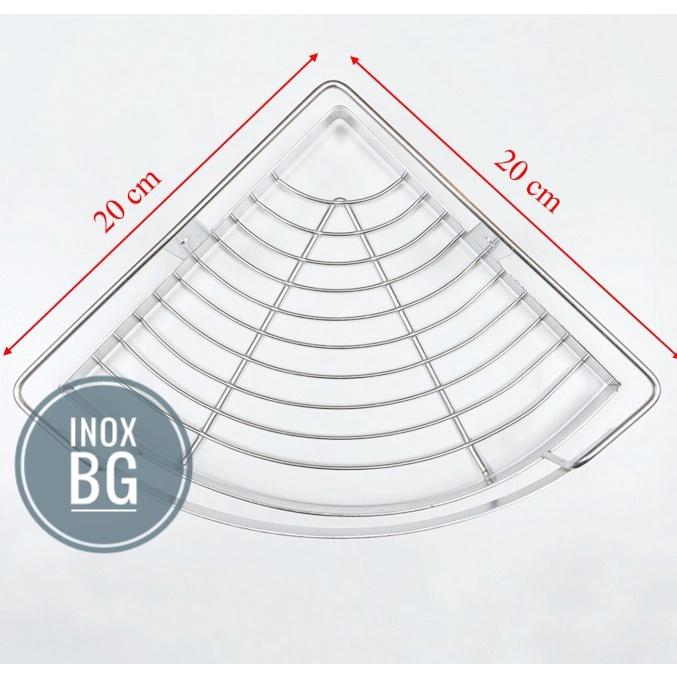 Kệ góc 1 tầng Inox 304, Kệ treo đựng dầu gội sữa tắm trong nhà tắm, inox dày, đặc, sáng bóng, cứng cáp, đẹp