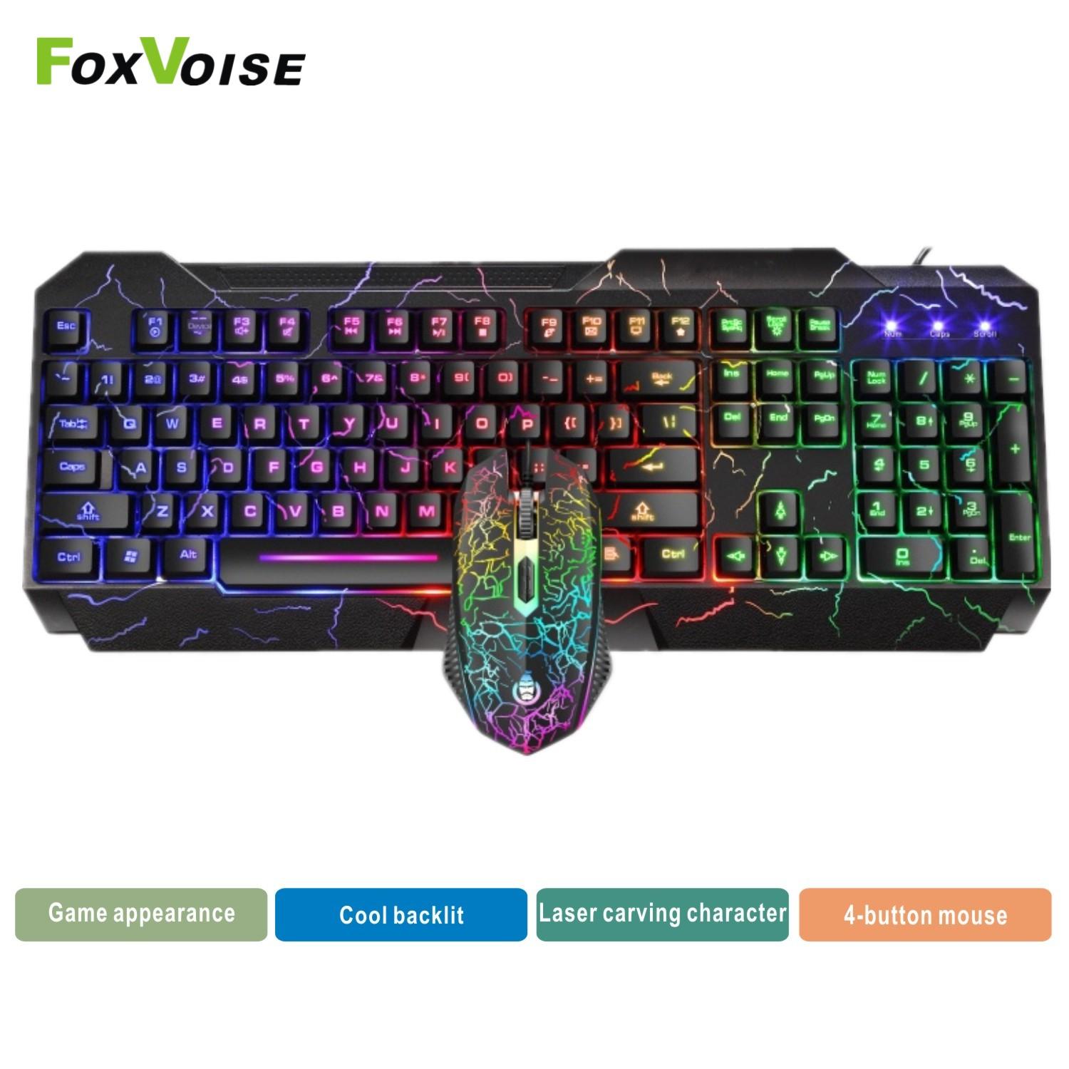 Bàn Phím Chuột RGB Backlit Bàn Phím Cơ Có Dây USB Đa Phương Tiện Game Thủ Chuột Và Bàn Phím Combo Cho Máy Tính Laptop