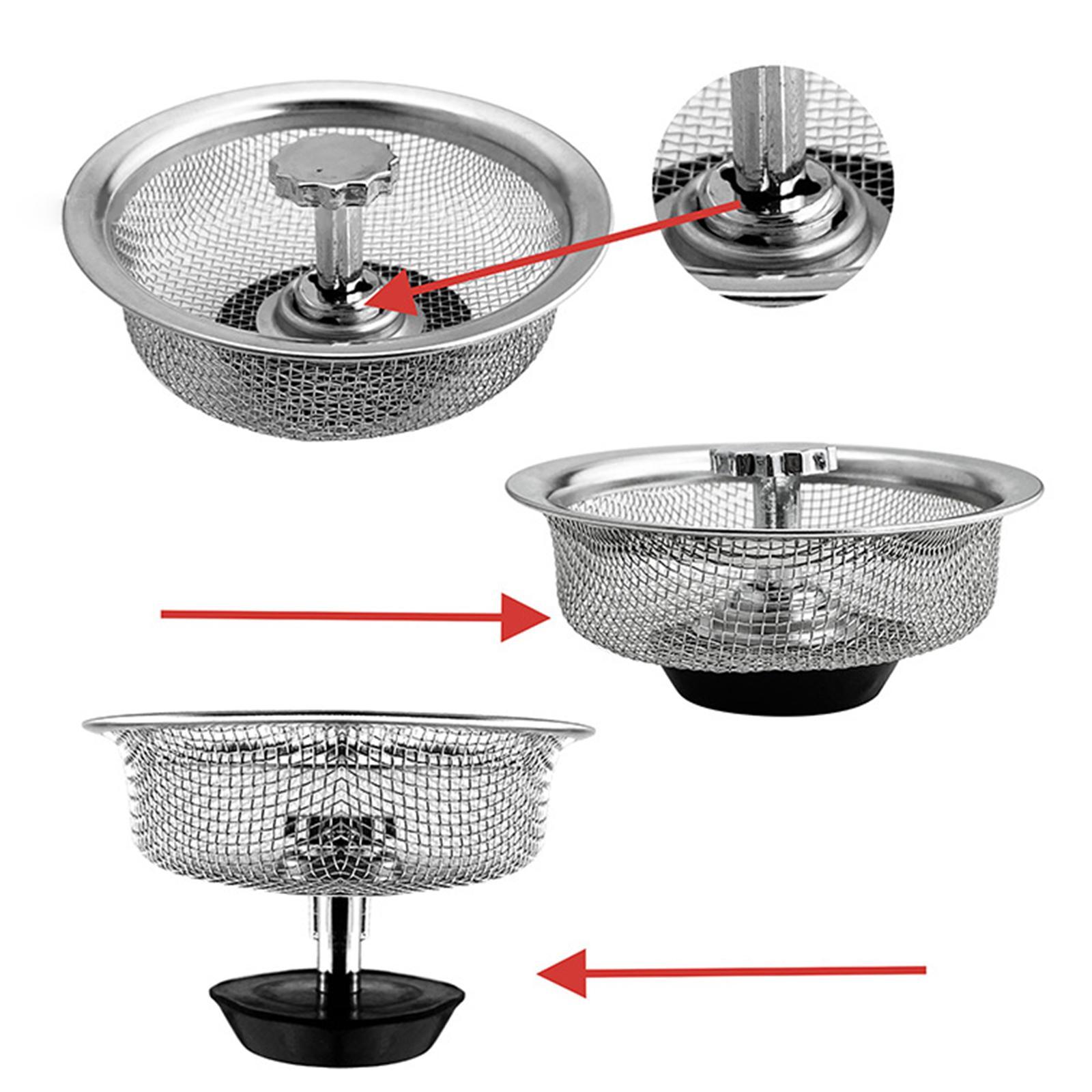 Sink Strainer Premium for Standard Drains Kitchen Bathroom Sink