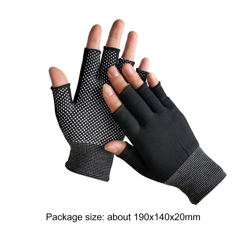 Găng tay không có ngón tay Summer chống trượt bằng tay đàn hồi tay cho nam giới cho nam giới Color: Gray