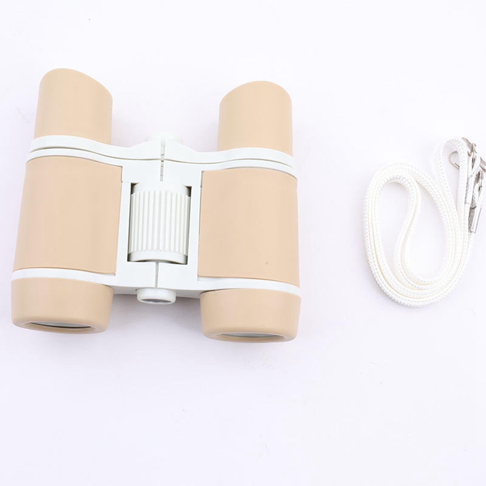 Toy Binoculars with Lanyard 4x30 Small Telescope for Hiking Birthday Camping