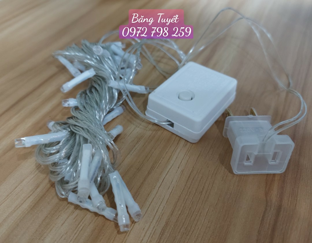 ĐÈN CHỚP LED DÂY BẨY MÀU 5M CÓ CHỈNH CHẾ ĐỘ NHÁY , CÓ CHÂN CẮM