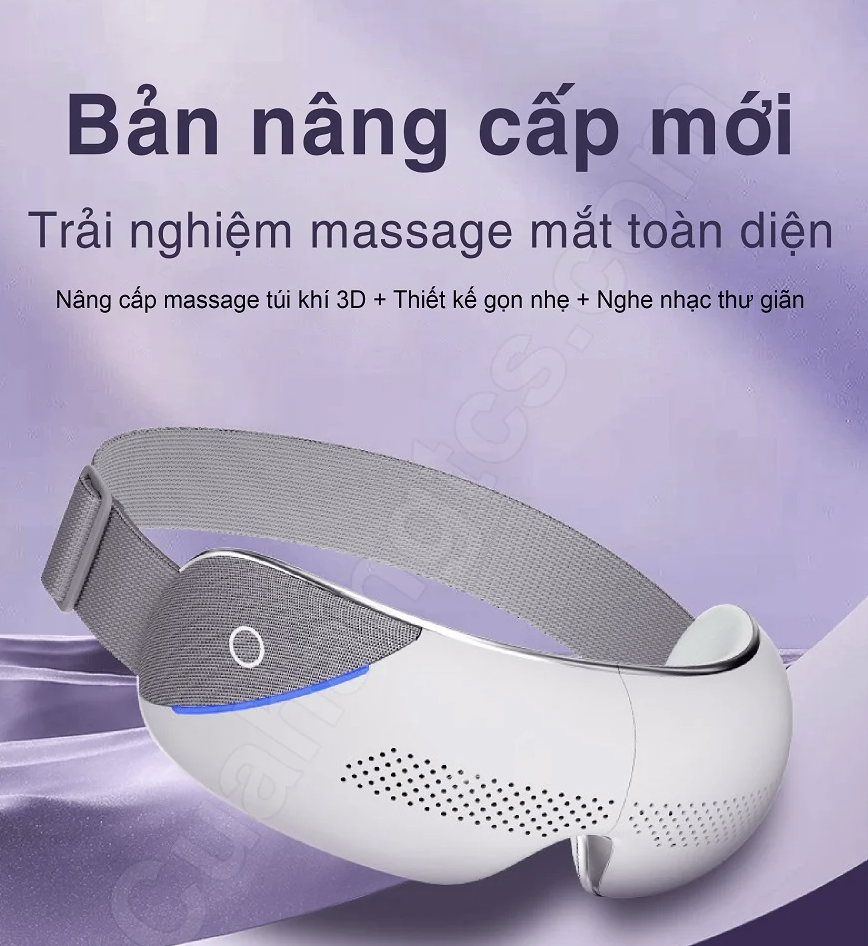 Máy Massage Mắt Bấm Huyệt 3D Xiaomi Jeeback E10 Nghe Nhạc Kết Hợp Sưởi Nhiệt Có Kết Nối App Điện Thoại - Hàng Chính Hãng