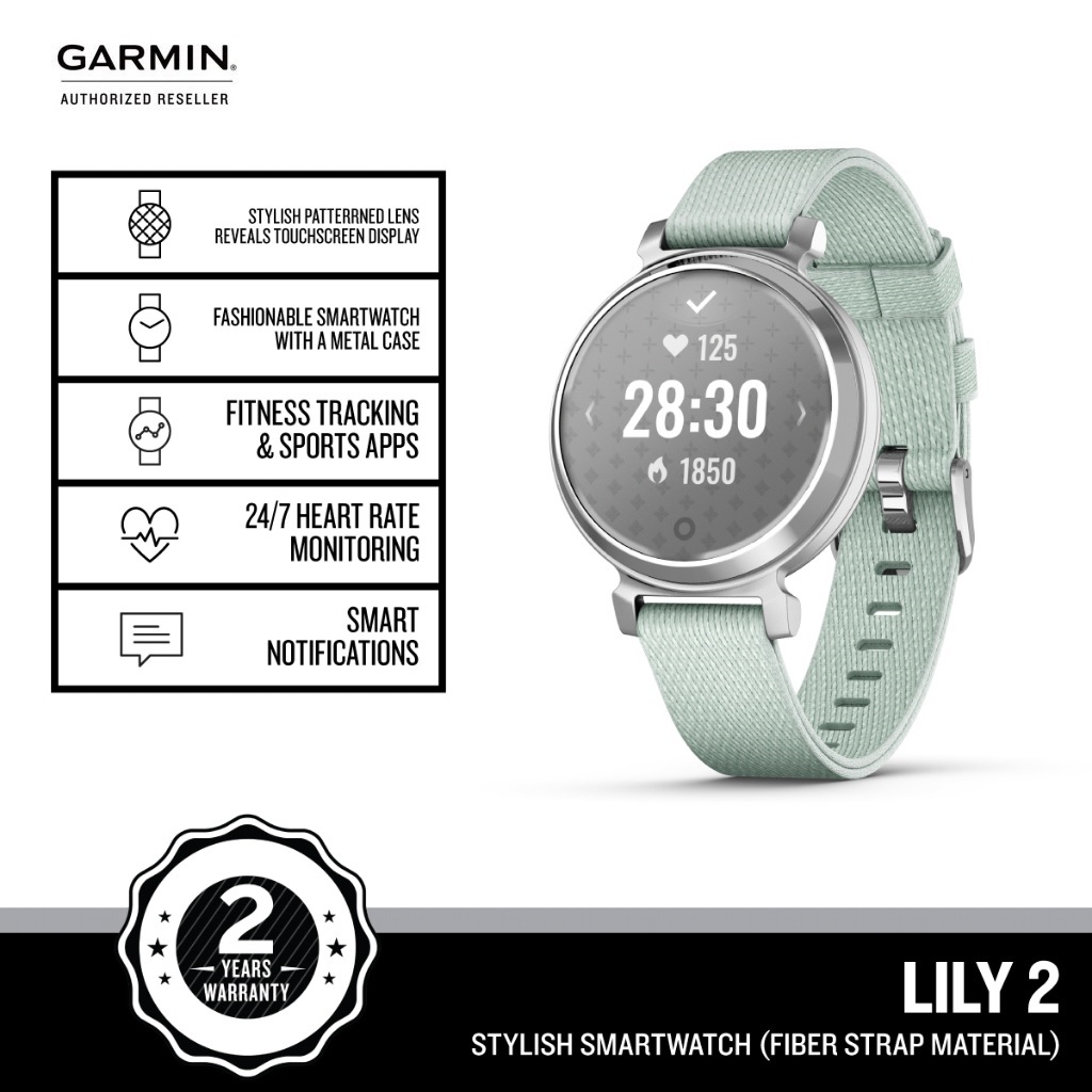 Đồng hồ thông minh Garmin Lily 2 Classic_Mới, hàng chính hãng