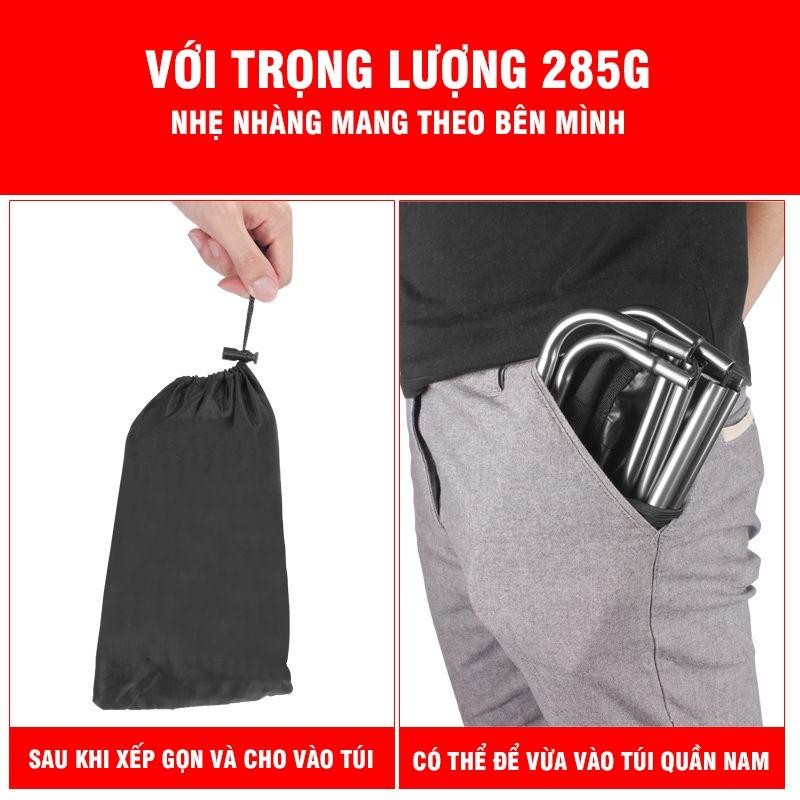 Ghế xếp cắm trại dã ngoại câu cá du lịch mini siêu gọn nhẹ