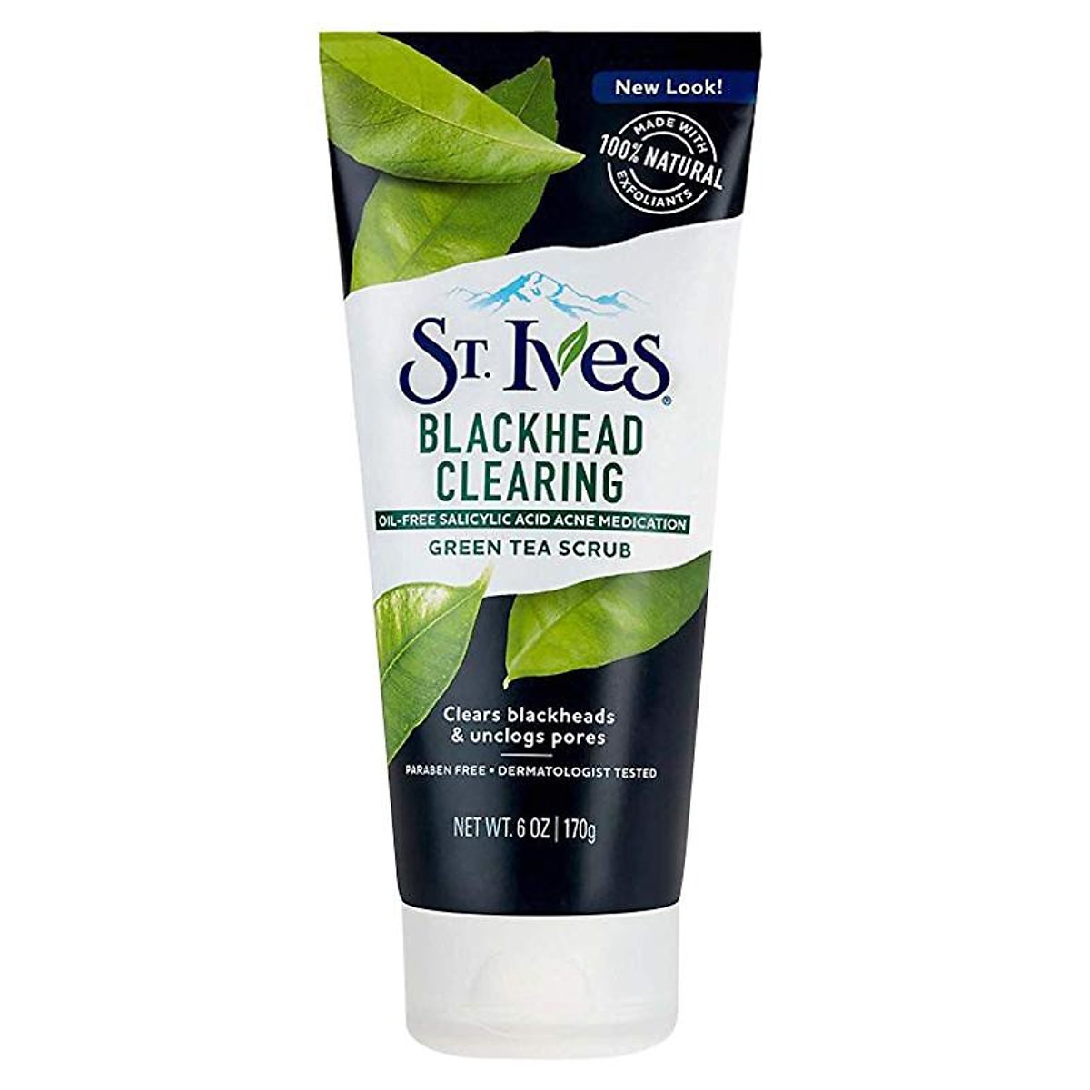 Sữa Rửa Mặt Sạch Mụn Đầu Đen St.Ives Trà Xanh (170g) [ Được Mask 3W Clinic ]