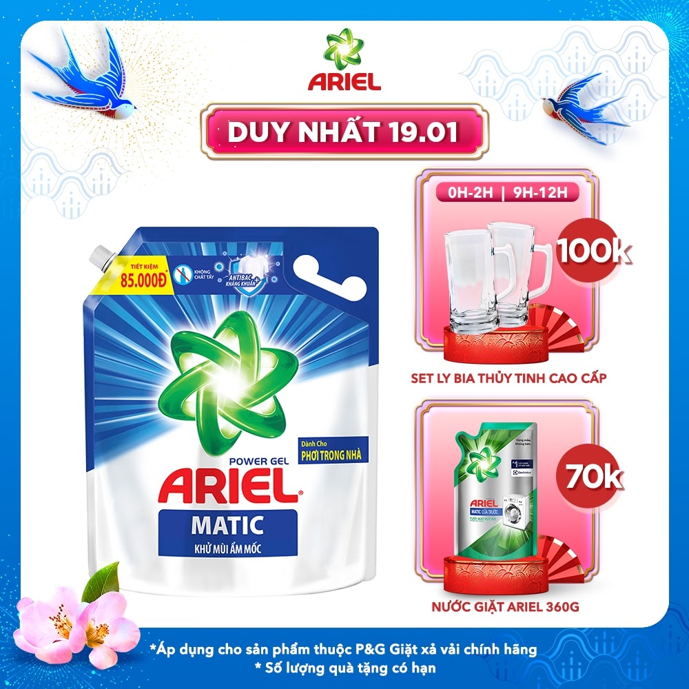 Nước Giặt Ariel Khử Mùi 3.25kg