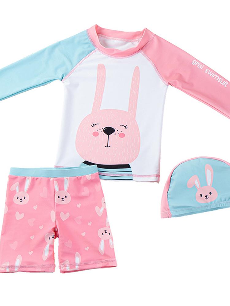 Nữ Bộ Đồ Bơi 2020 2 Miếng Tập Đi Bé Gái Trẻ Em Bé Gái Đi Biển Đồ Bơi Hàn Quốc Bé Bơi Thân Cây Chất Lượng Áo Tắm