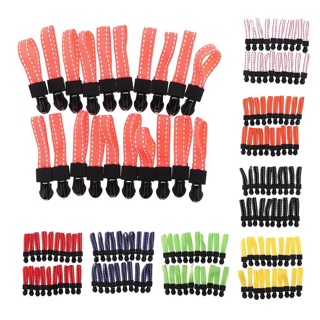 20 Pieces Zipper Repair Kit Zipper Slider with Cord Zip Puller Head Replacement