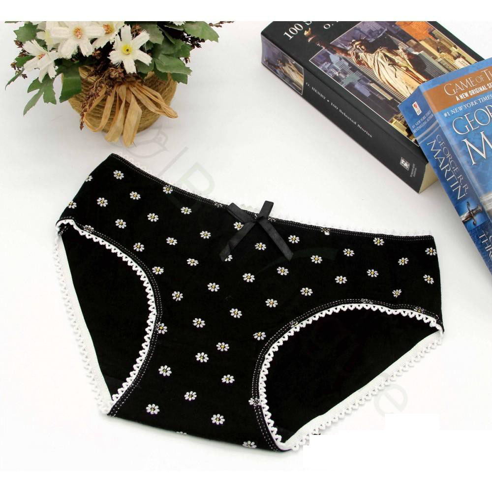 Bộ Combo 05 Quần Lót Nữ Bông Nhí Cute Vải Cotton Cao Cấp