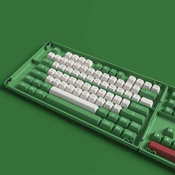 Nút Bàn Phím Cơ AKKO Keycap Set - Matcha Red Bean (ASA Profile) - Hàng Chính Hãng