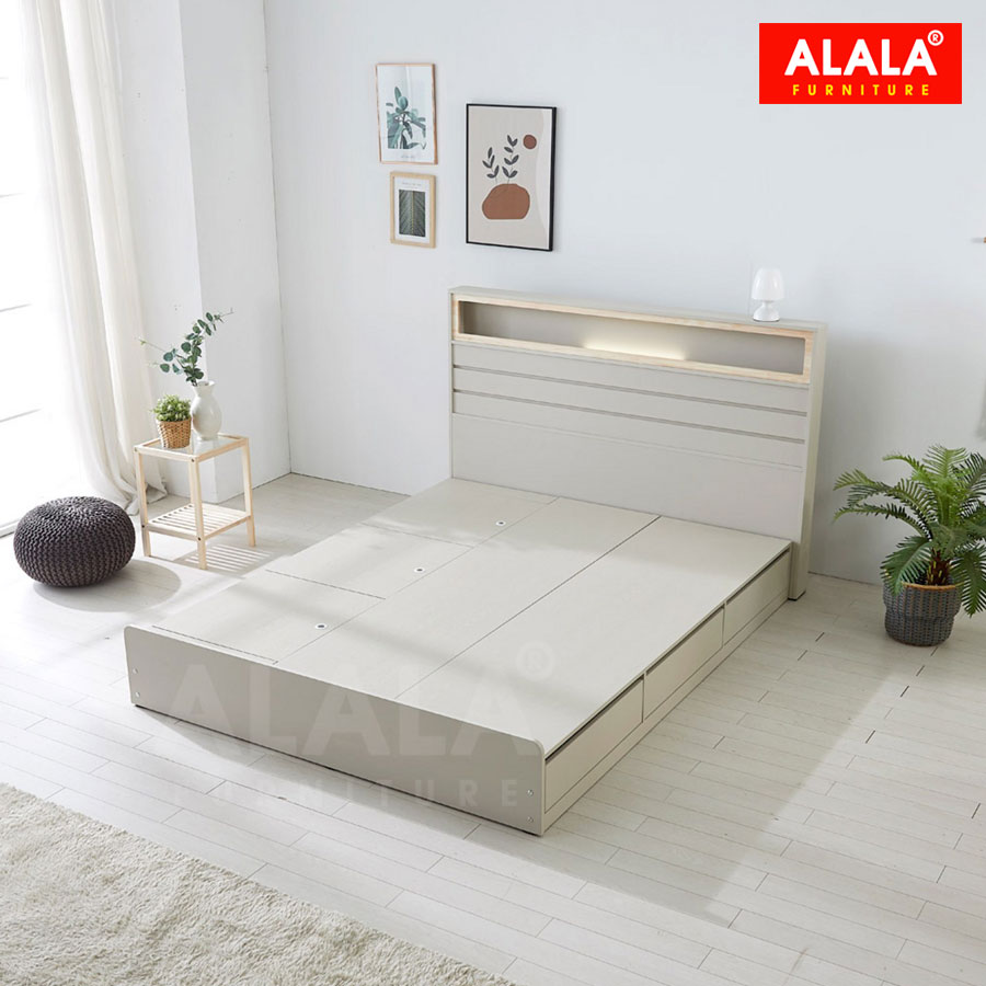 Giường ngủ ALALA1222 / Miễn phí vận chuyển và lắp đặt/ Đổi trả 30 ngày/ Sản phẩm được bảo hành 5 năm từ thương hiệu ALALA/ Chịu lực 700kg