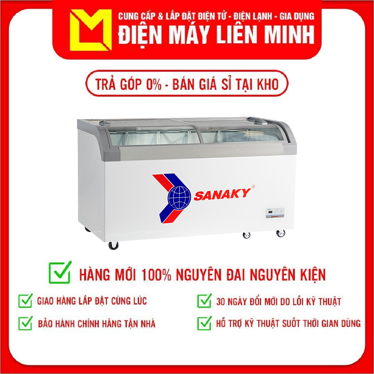 Tủ đông Sanaky VH-888KA 500 lít - Hàng chính hãng (chỉ giao HCM)