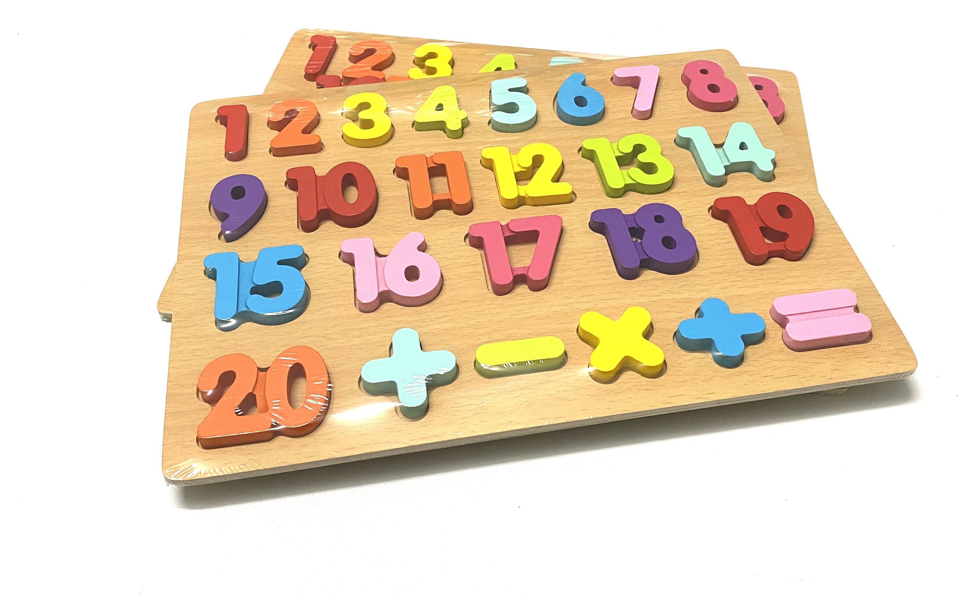 Bảng gỗ 20 số nổi thông minh, Đồ chơi cho bé nhận biết mặt số, phát triển trí tuệ