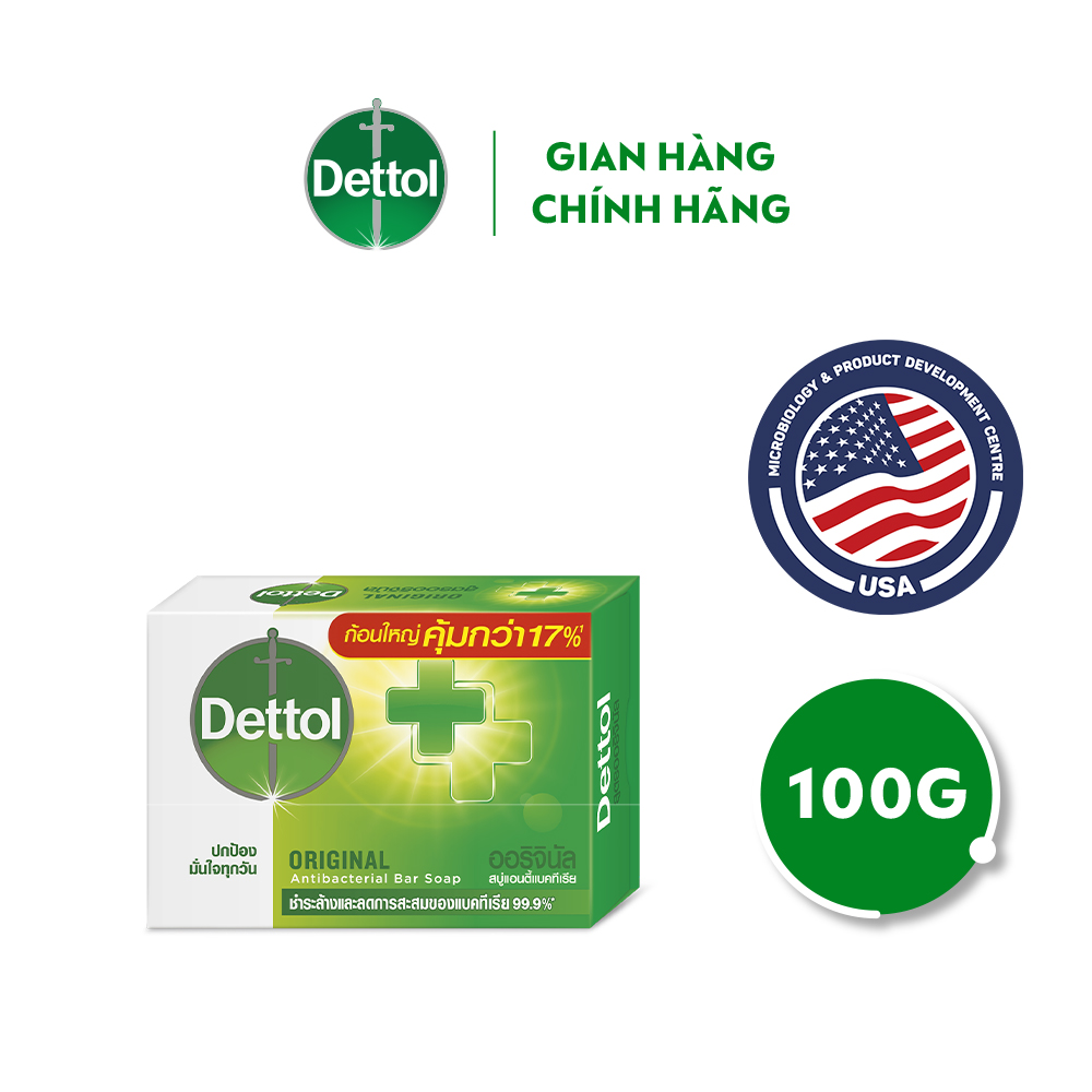 XÀ PHÒNG DETTOL KHÁNG KHUẨN 100G