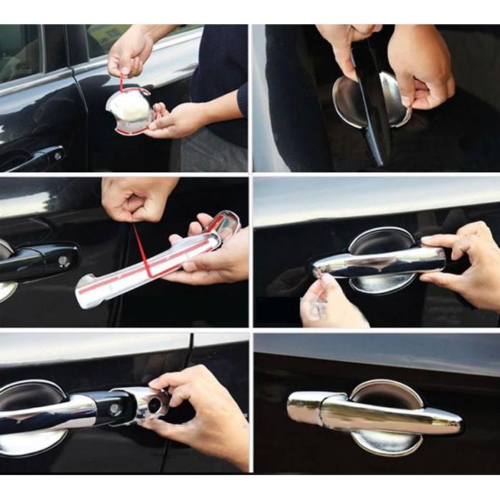 Bộ ốp tay nắm, ốp hõm cửa xe Toyota Fortuner 2017-2019