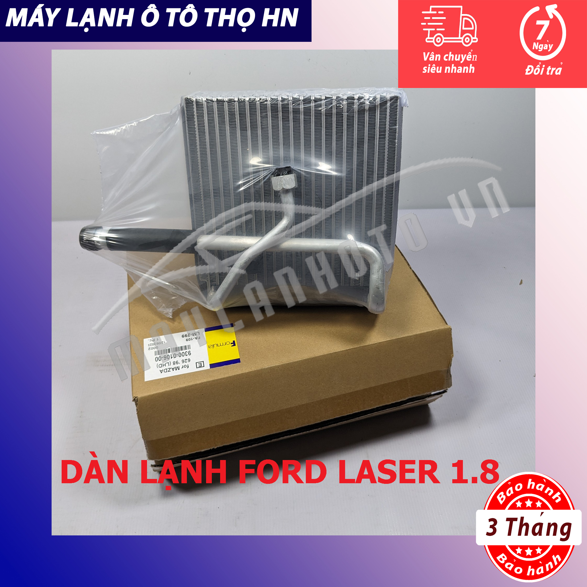 Dàn lạnh Mazda 626 - Ford Laser 1.8 1998 1999 2000 2001 2002 Hàng xịn Thái Lan 98 99 00 01 02