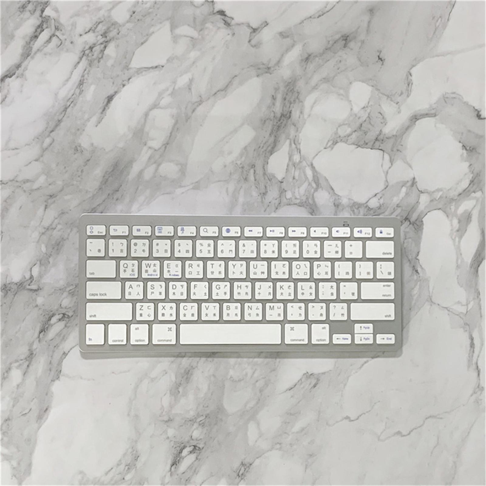 UltraThin 78 Key Wireless Bluetooth Keyboard Cangjie for IOS/Android/Windows