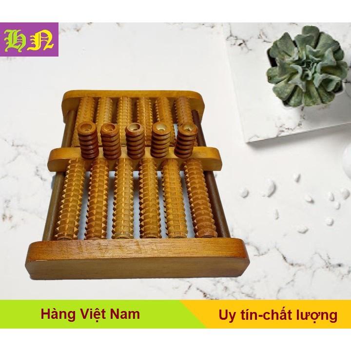 Bàn lăn gỗ Massage chân 6 hàng kích thước cở đại