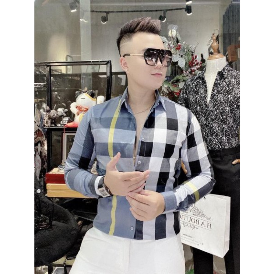 ÁO SƠ MI NAM SỌC CARO THỜI TRANG