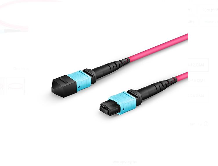 Dây nhảy quang MTP to MTP Female, OM4 Type B, 12 Fibers Elite Trunk Cable Bunch - Xmethod Network - Hàng chính hãng