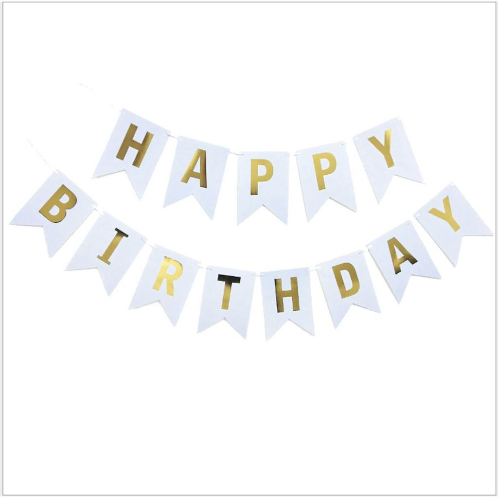 Dây chữ Happy birthday, dây chữ HPBD trang trí sinh nhật