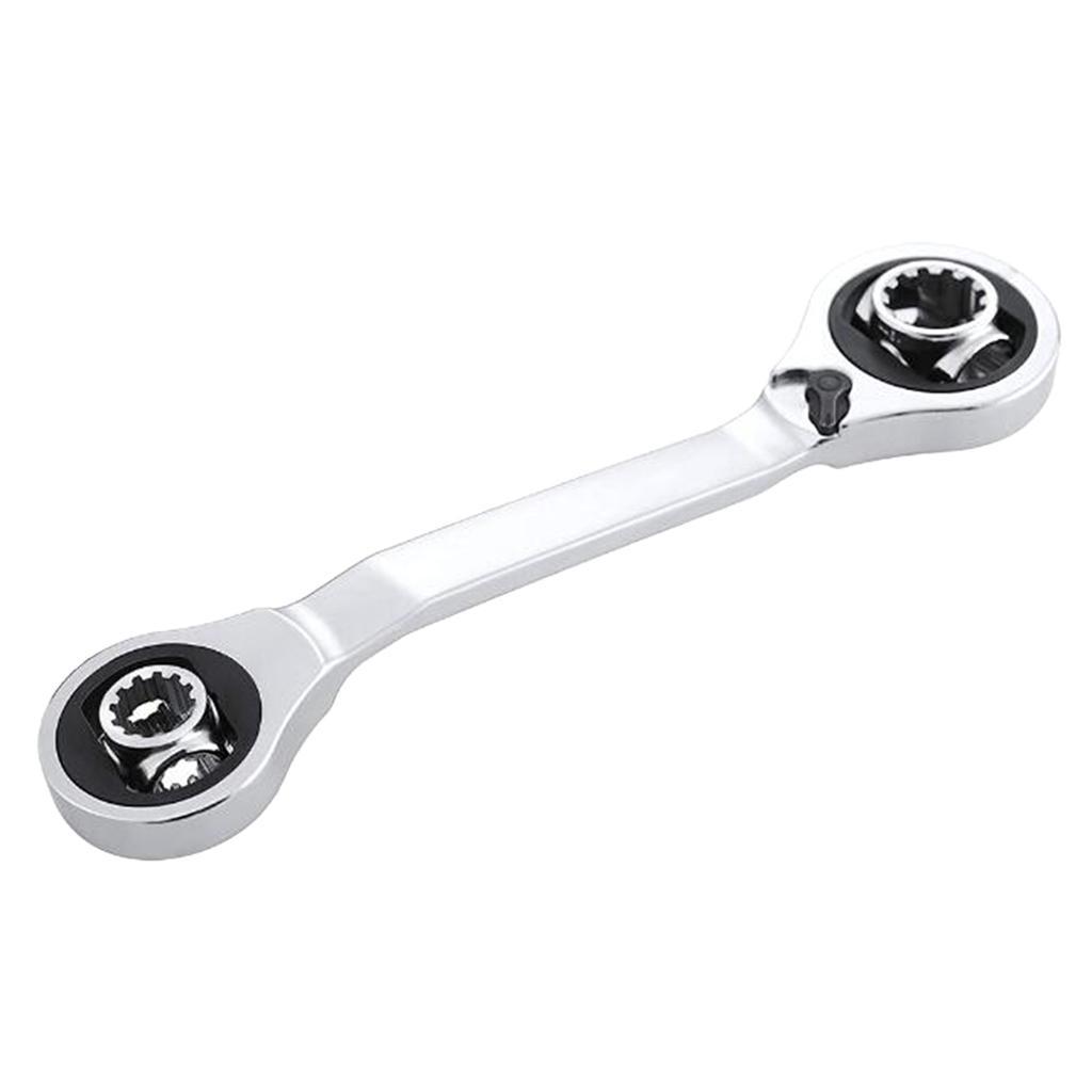 6-14mm Double End Ratchet Wrench Metric Ratcheting Combination Spanner Tool