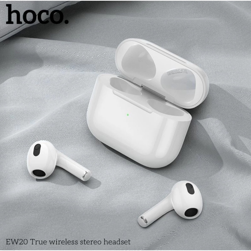 Tai Nghe Dành Cho Hoco EW20 Màu Trắng, Bluetooth 5.0, Âm Thanh Chuẩn, Trong Trẻo, Nghe Rõ Nét, Sống Động, Độ Trễ Thấp - Hàng Chính Hãng.