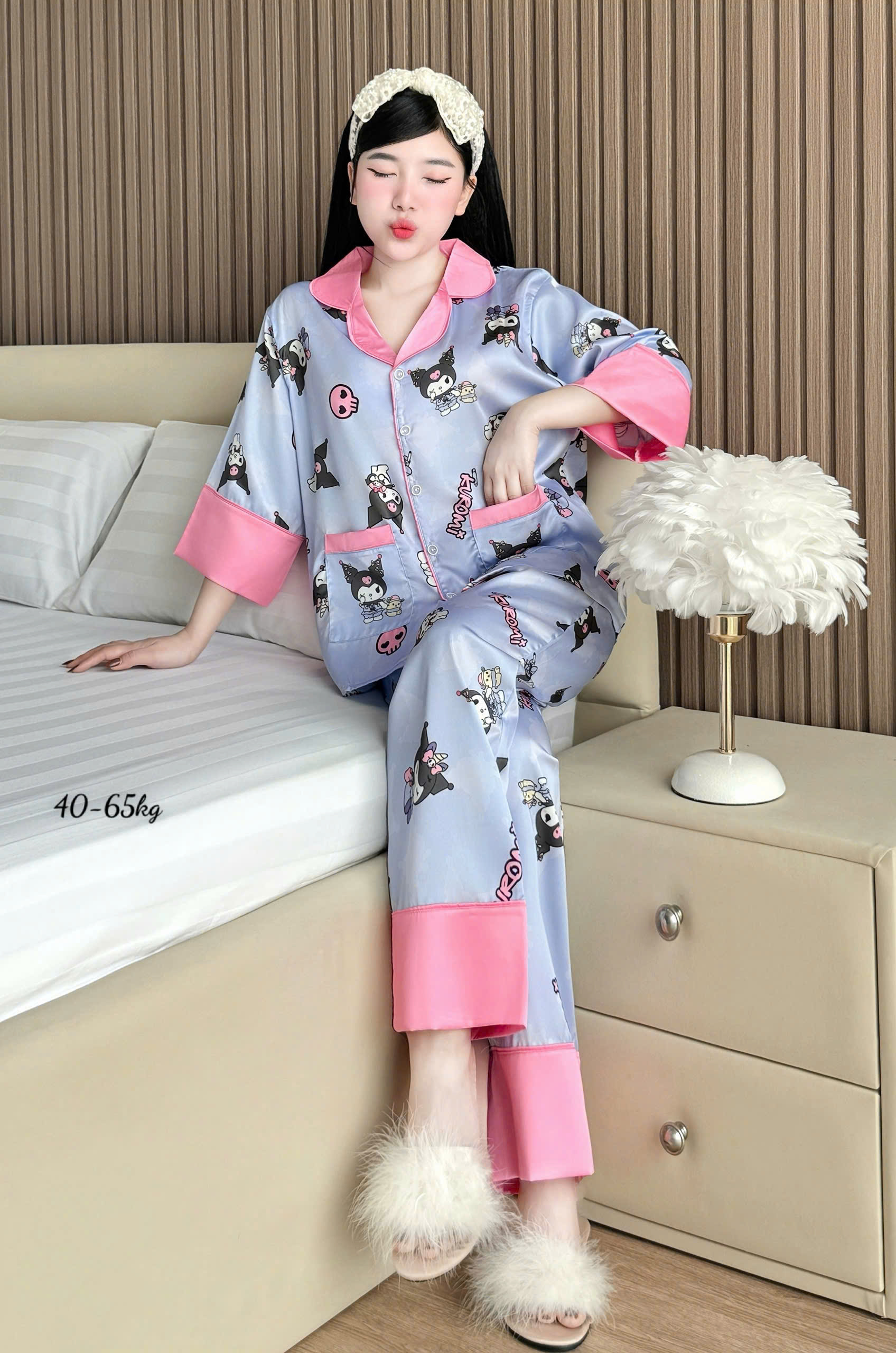 [NN Pijama] Đồ ngủ nữ mặc nhà pijama tay lở lụa latin cao cấp