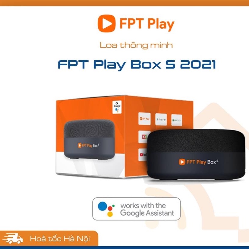 FPT Play Box S 2021 (T590) - Kết hợp Tivi Box và Loa thông minh - Điều khiển giọng nói thông minh không chạm - HÀNG CHÍNH HÃNG