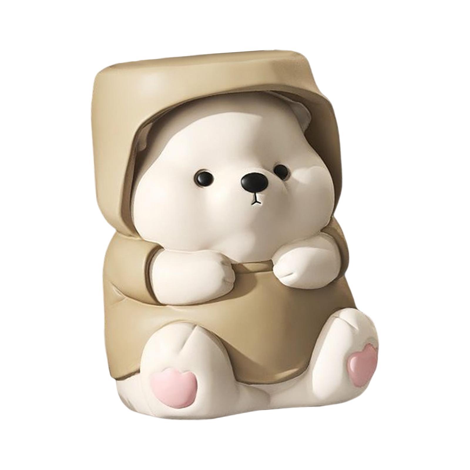 Adorable Bear Figurine Balloon Bear Figure Arrangement Cabinet Decor