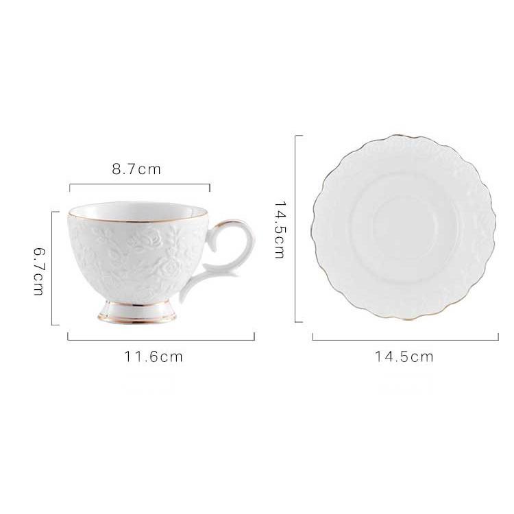Set Tách Trà Rose - 200ml