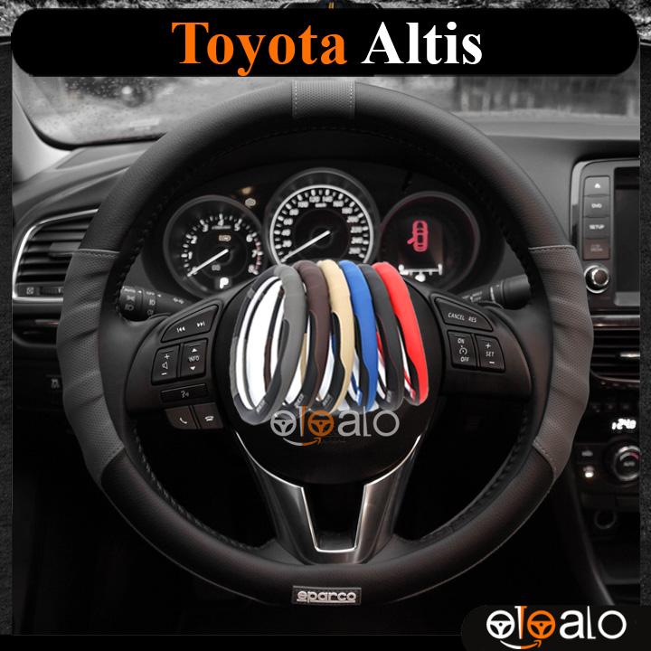Bọc vô lăng da PU dành cho xe Toyota Altis cao cấp SPAR - OTOALO