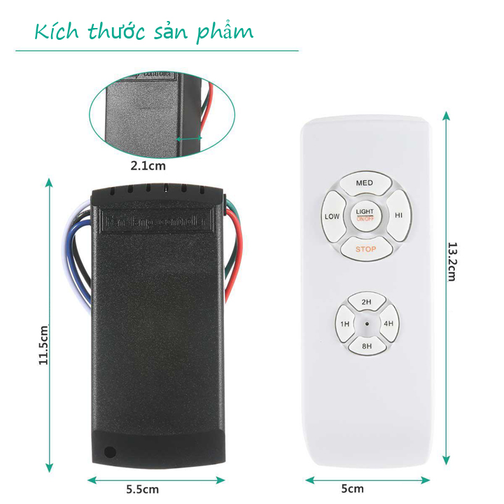 Bộ mạch điều khiển quạt trần từ xa - Remote điều khiển từ xa cho quạt trần