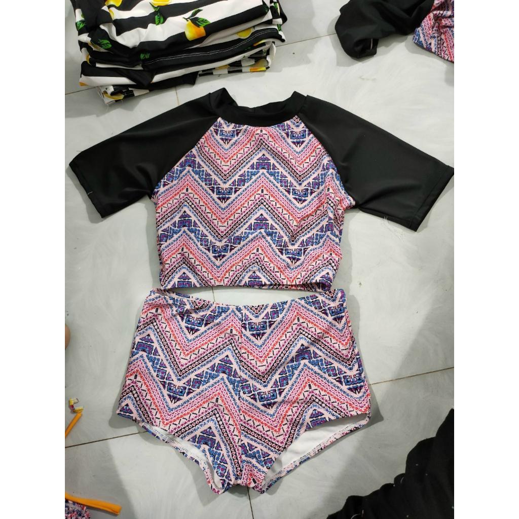 Bộ Đồ Bơi Đùi Croptop Nữ