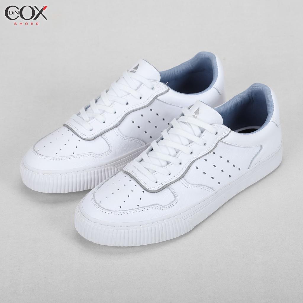 Giày Sneaker Dincox Da Bò E03 White Sang Trọng Lịch Lãm